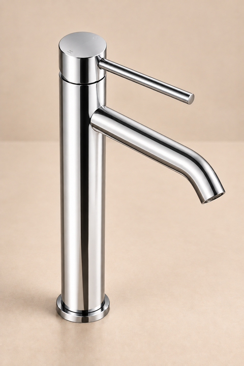 Mitigeur lavabo haut design Sorane chromé Azéo, photo 3