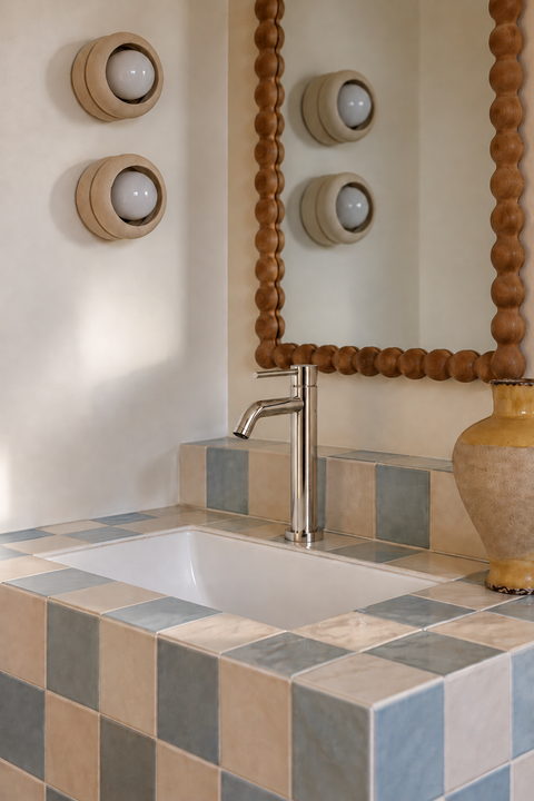 Mitigeur lavabo haut design Sorane chromé Azéo, photo 2